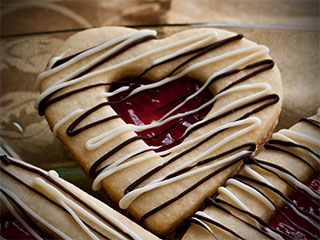 Valentine Jewel Cookies