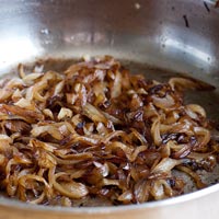 Carmelized onions in a pan