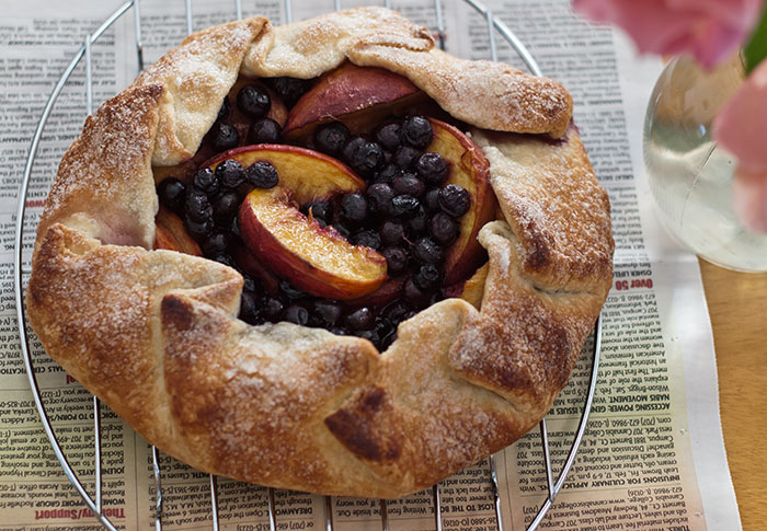 Peach Blueberry Galette