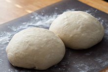 Balls of dough before flattening