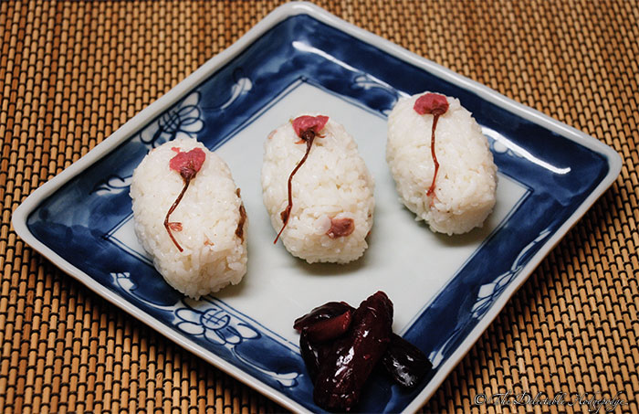 Sakura Onigiri (Cherry Blossom Rice Balls)